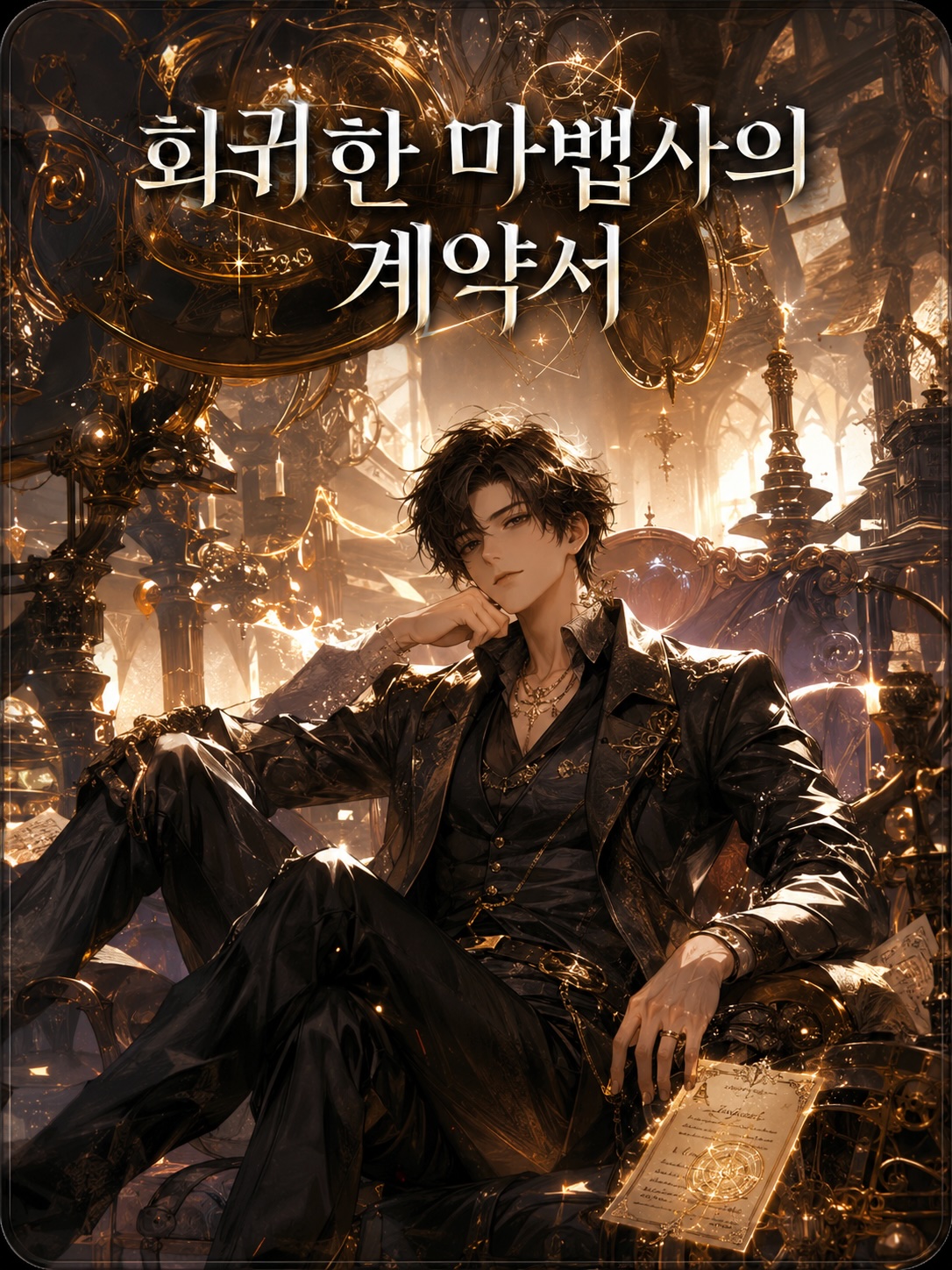 유리 도시의 예언 웹소설 표지